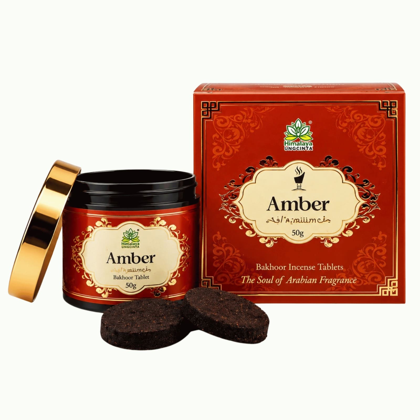 Tableta Himalaya Amber Premium Bakhoor-50g